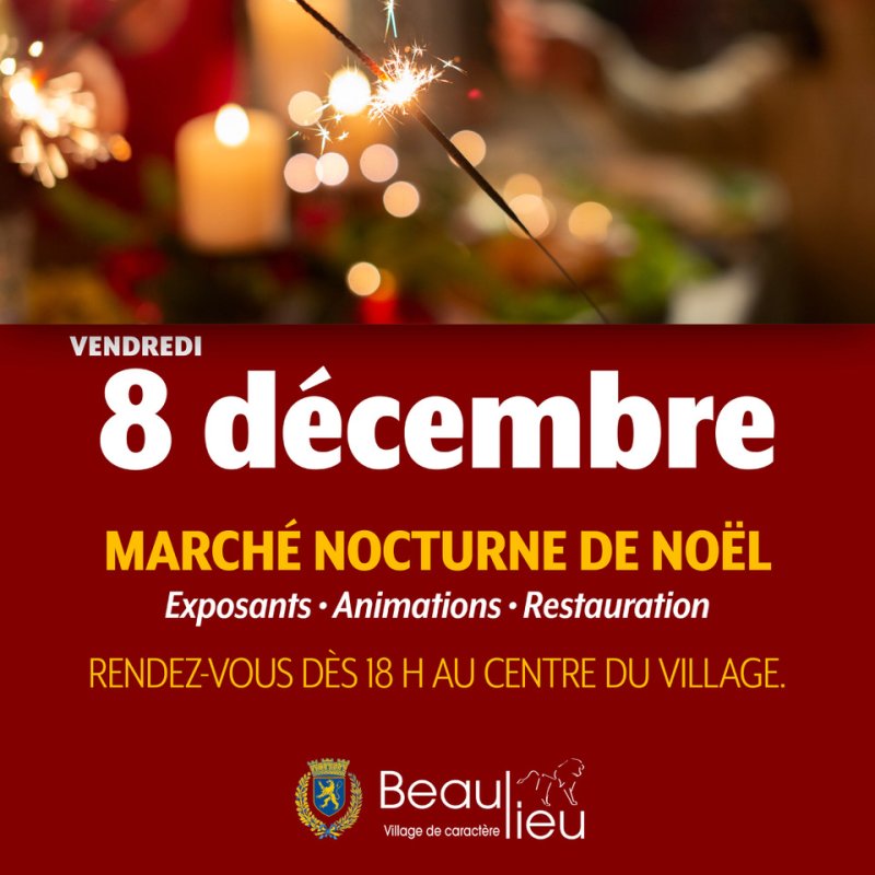 MARCHE DE NOEL NOCTURBE - 8 DECEMBRE 2023