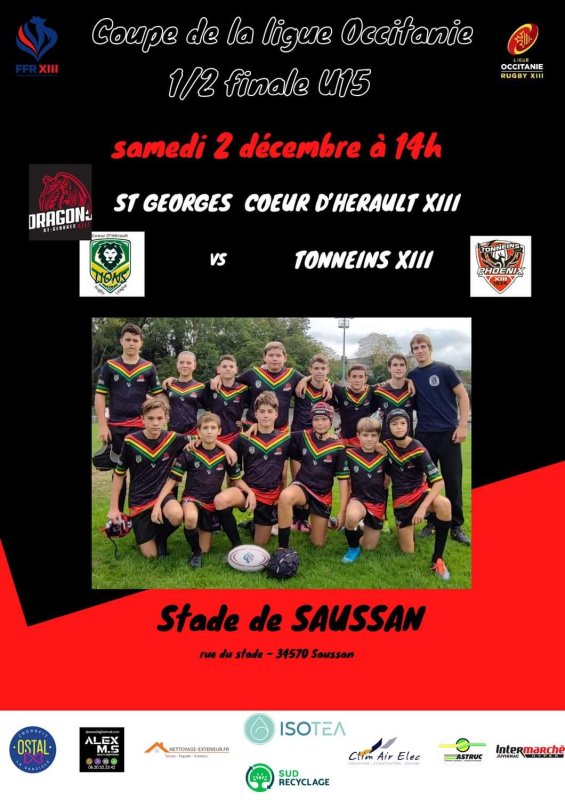 Match Rugby XIII à Saussan