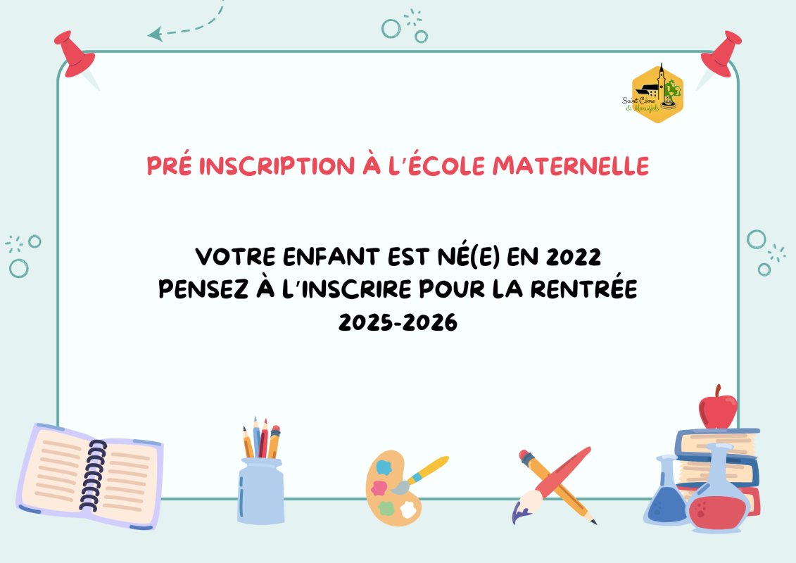 Pré inscription à l'école maternelle