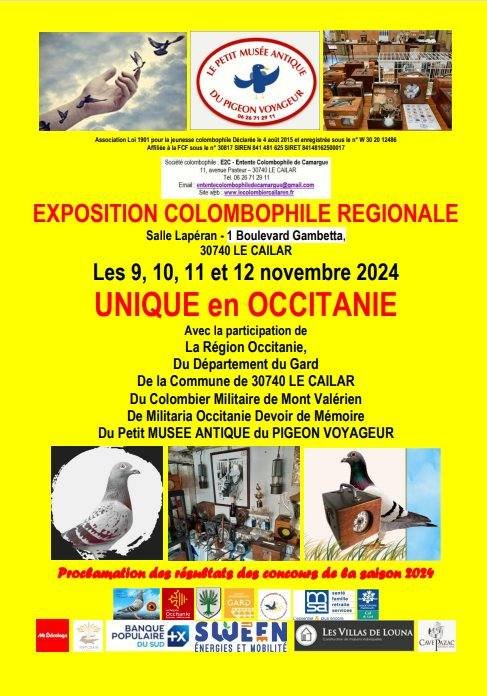 Évènement : EXPOSITION COLOMBOPHILE REGIONALE