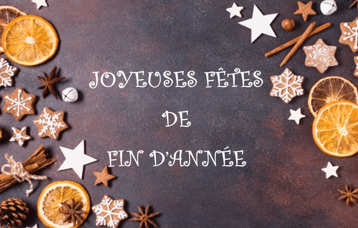 Joyeuses fêtes de fin d'année.