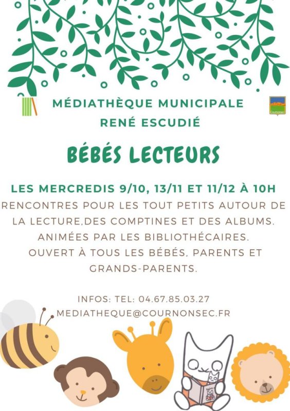 Bébés lecteurs mercredi 11 decembre 10h