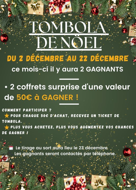 Tombola de Noël !!