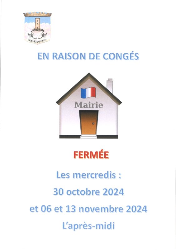 Fermeture du secrétariat de mairie