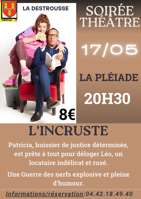 Évènement : L'INCRUSTE - Théâtre