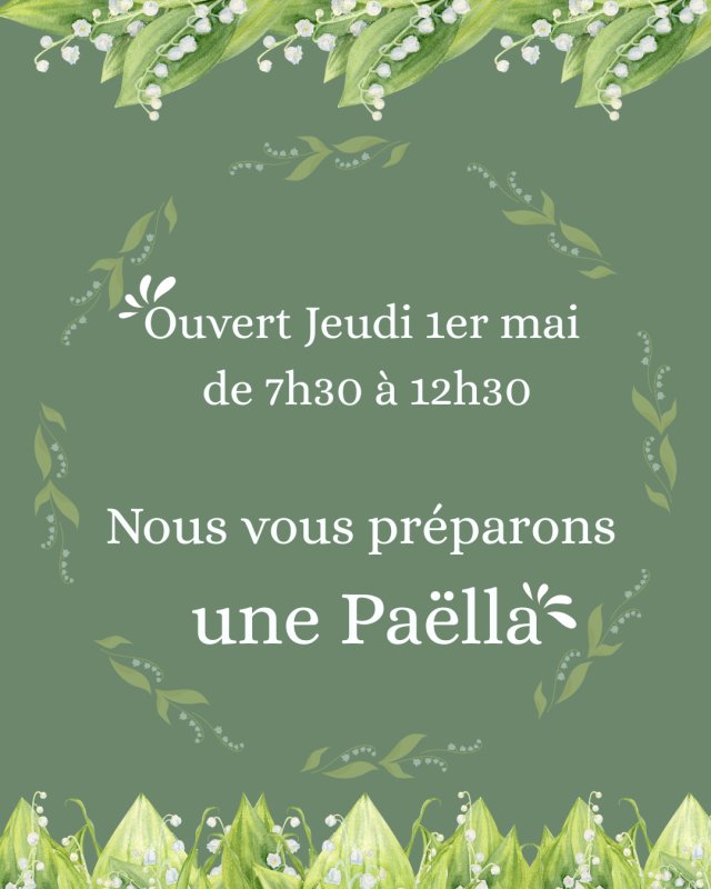 JEUDI 1er MAI PAELLA