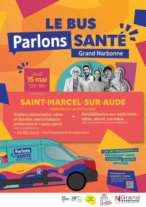 Évènement : PARLONS SANTÉ JEUDI 15 MAI DE 10h à 16h. PARKING DE LA DISTILLERIE.