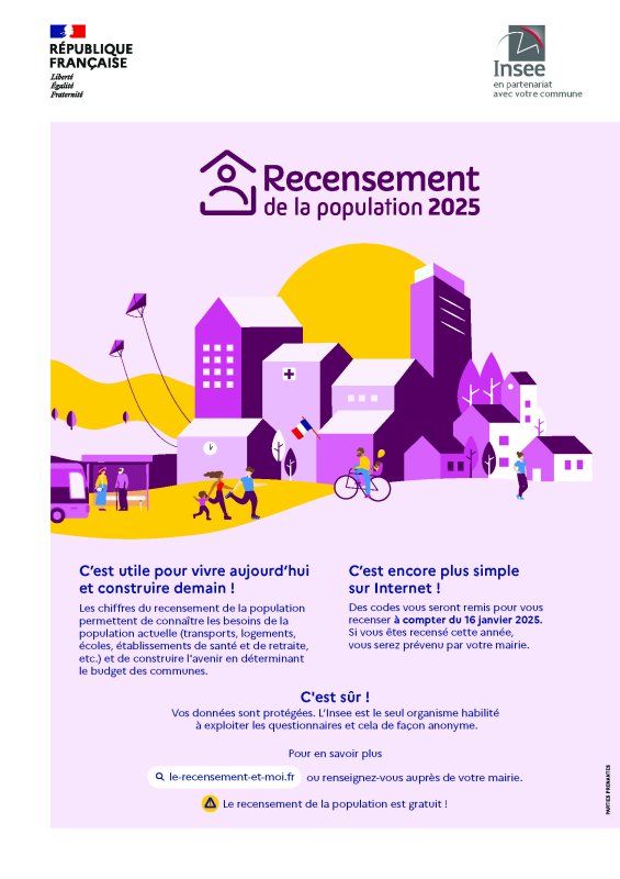 RECENSEMENT DE LA POPULATION 2025