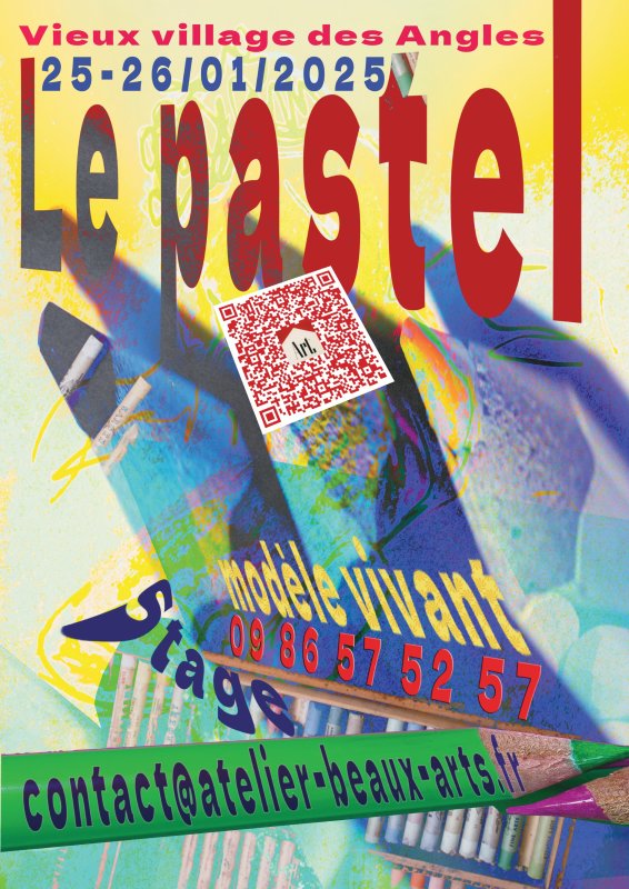 Stage dessin peinture d’après modèle vivant “ Pastels et supports dans tous leurs états ”
