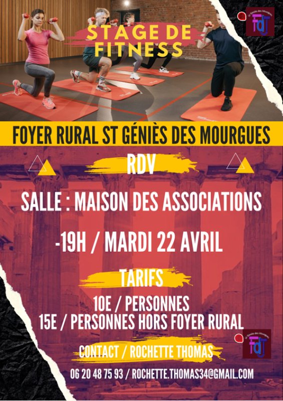 [FDJ] Stage de Hiit Tabata - Mardi 22 Avril 19h à la Maison Des Associations