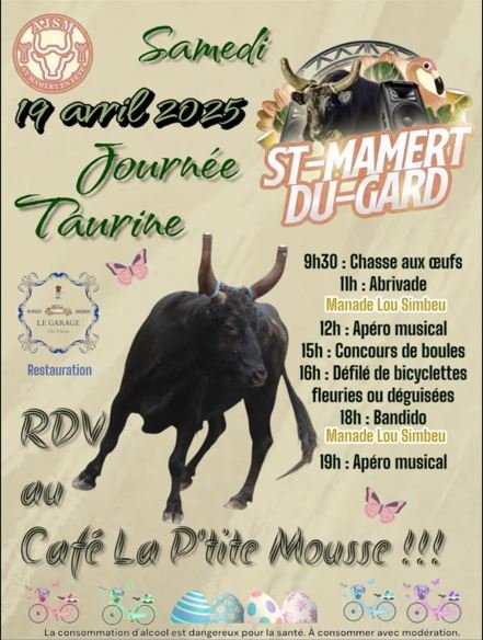 Journée taurine - Samedi 19 avril