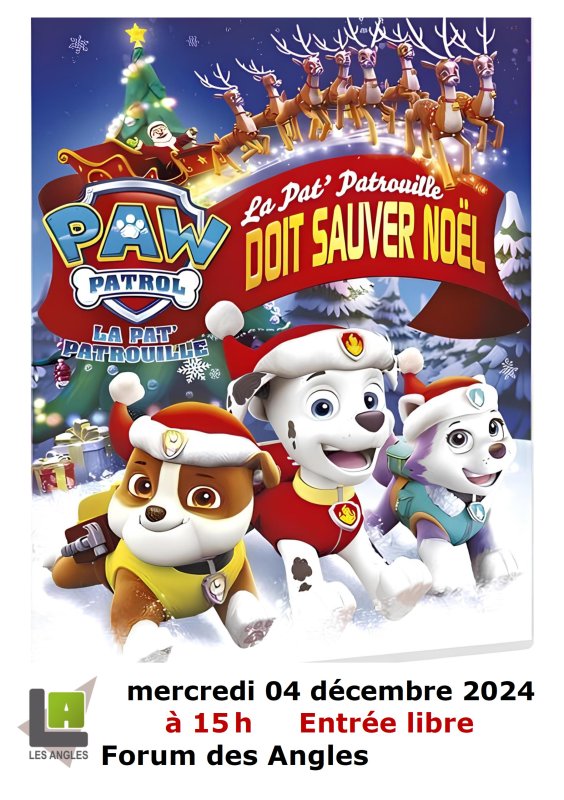 Séance Cinéma ‘’LA PAT’PATROUILLE DOIT SAUVER NOËL‘’