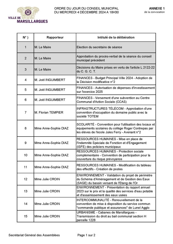 Conseil municipal