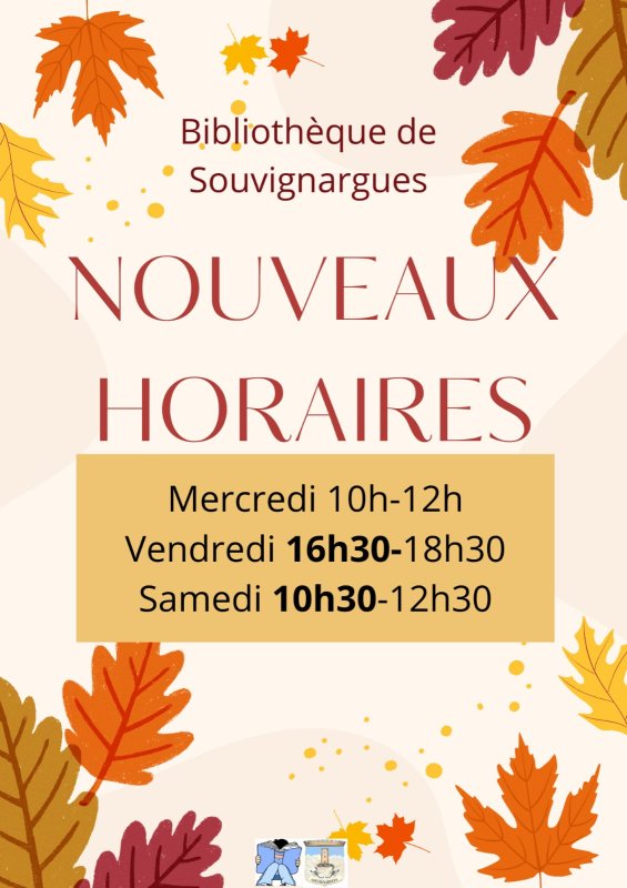 Nouveaux horaires