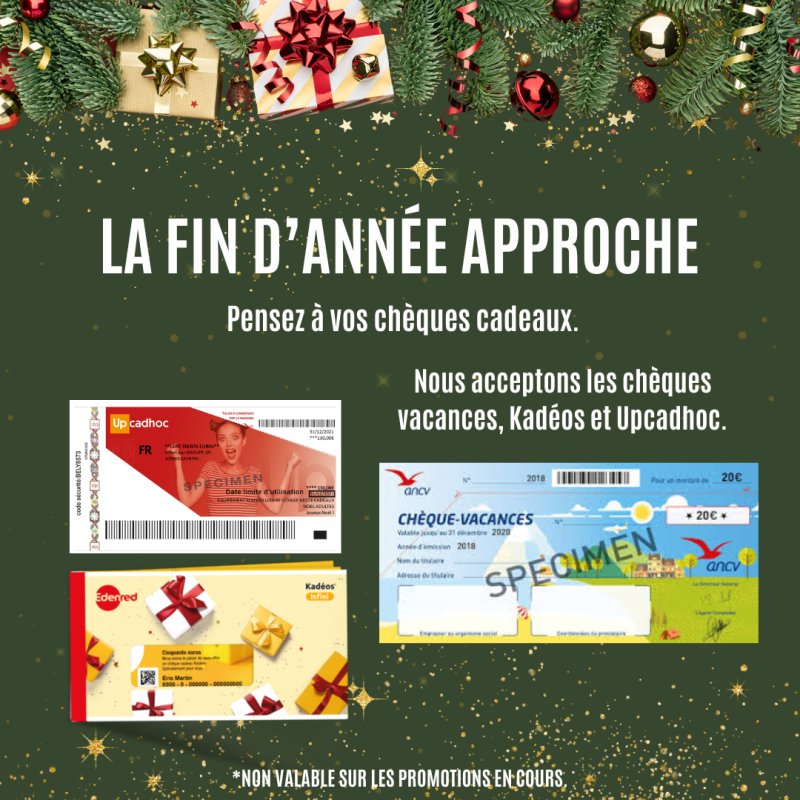 Vos chèques cadeaux