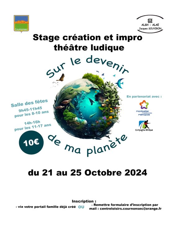 Stage d'impro théâtre ludique: "Le devenir de ma planète"