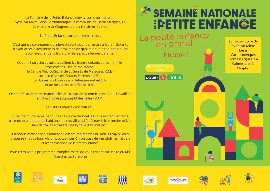 Semaine de la petite enfance - Programme