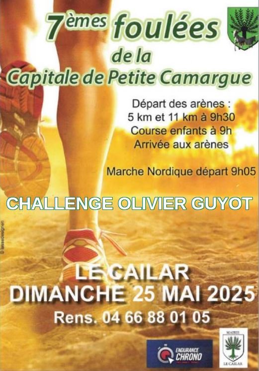 Évènement : 👉7èmes Foulées de la Capitale de Petite Camargue : Challenge Olivier Guyot