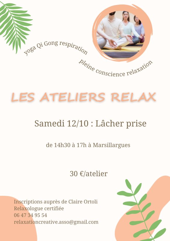 Atelier Relax samedi 12/10