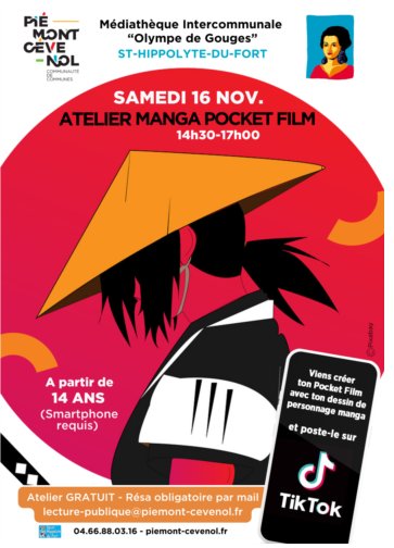 Atelier Manga Pocket Film - Samedi 16 novembre