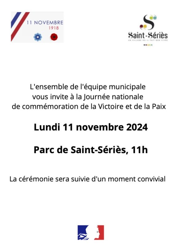 Commémoration du 11 novembre 1918