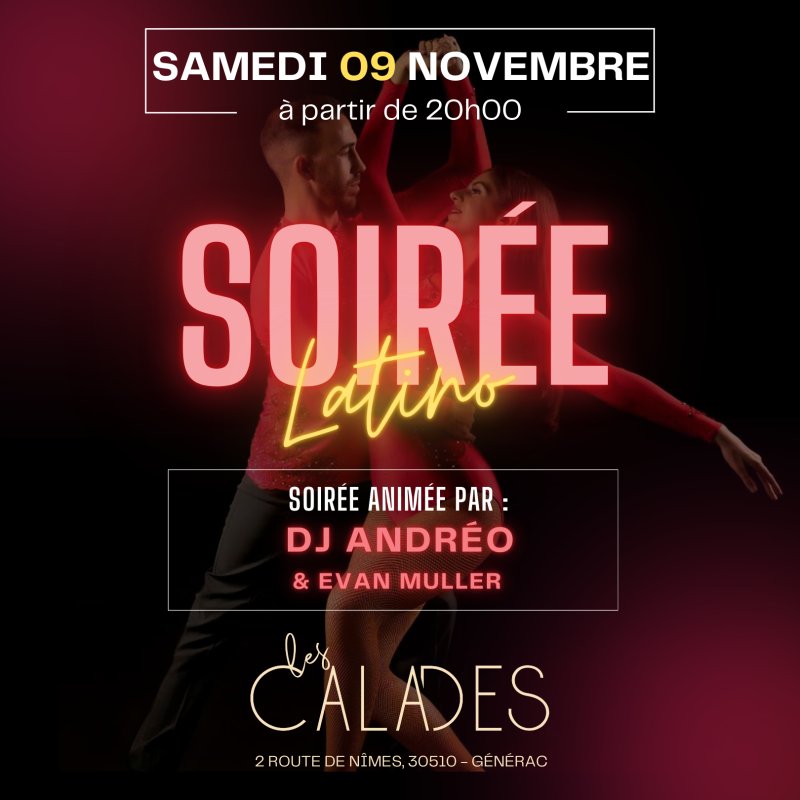 SOIRÉE LATINO SAMEDI 9 NOVEMBRE