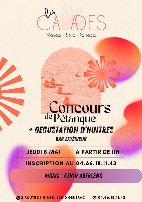 Jeudi 8 mai Concours de pétanque
