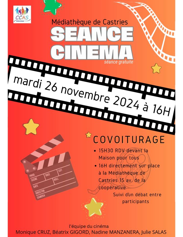 Évènement : CINEMA MEDIATHEQUE