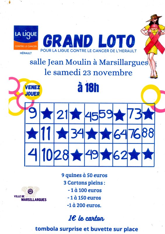 Loto de La Ligue contre le Cancer