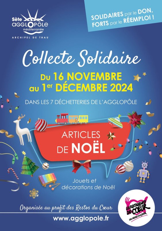 Collecte solidaire avant les fêtes de fin d'année