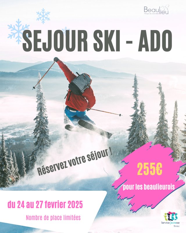 ❄️🏔 SÉJOUR SKI 2025 - INSCRIPTIONS OUVERTES ! 🏔❄️