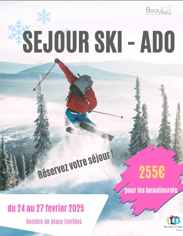 ❄️🏔 SÉJOUR SKI 2025 - INSCRIPTIONS OUVERTES ! 🏔❄️