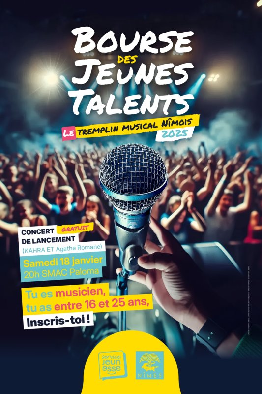 Bourse des Jeunes Talents (BJT) 2025 🎤