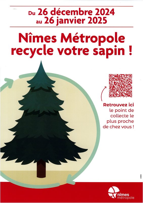 Opération sapin recyclé