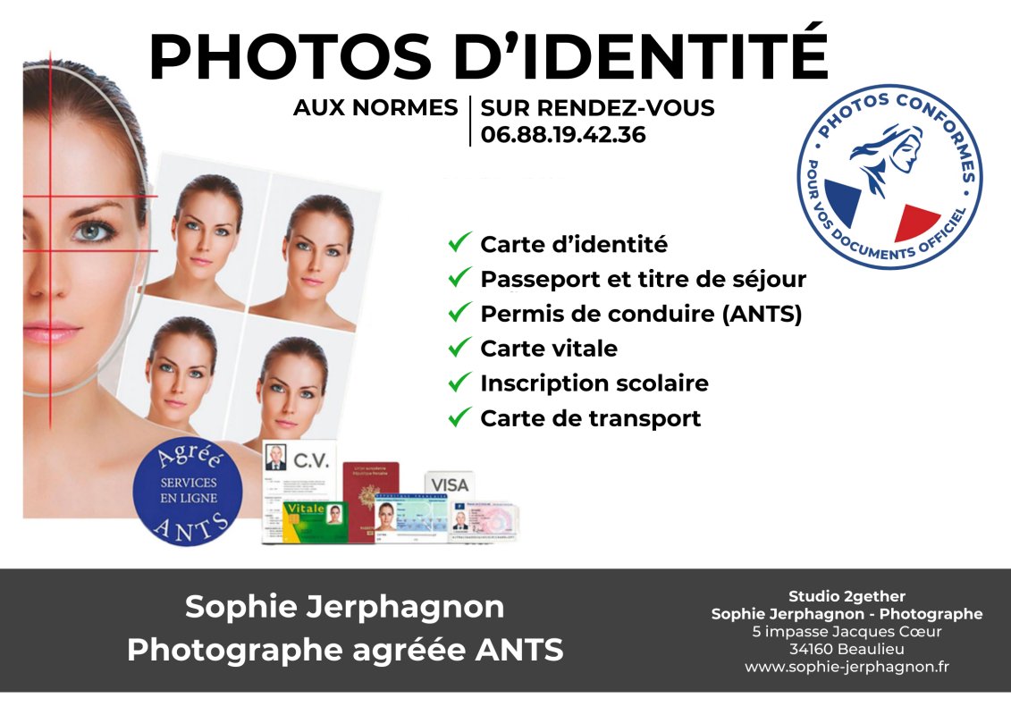 Photos d'identité aux normes, dont ANTS