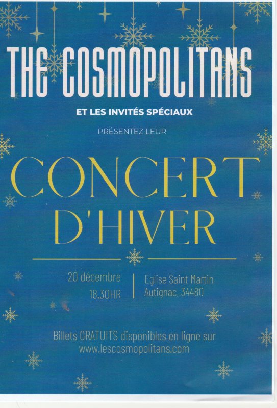 CONCERT D'HIVER DES COSMOPOLITANS