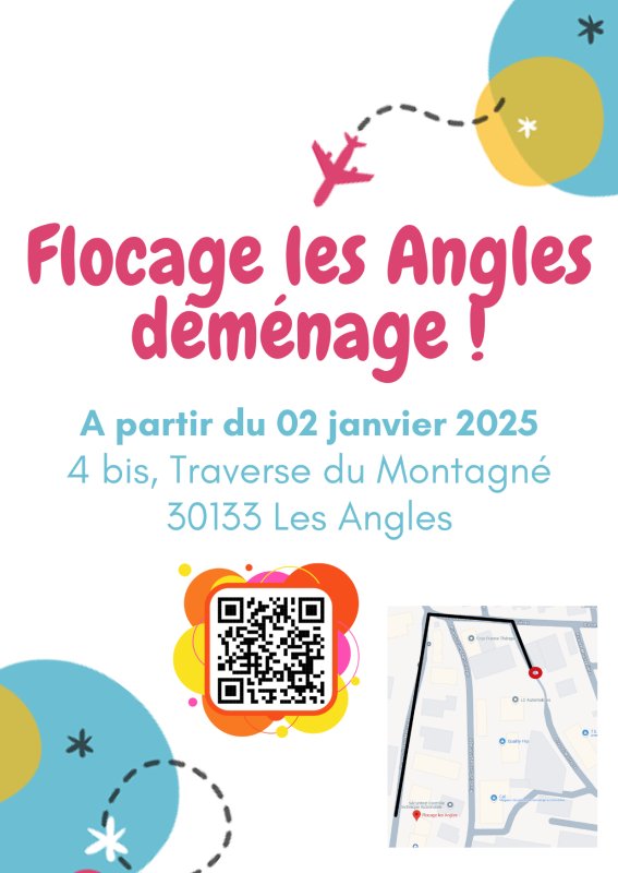 Flocage les Angles déménage !