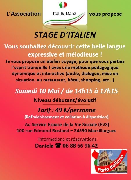 STAGE D'ITALIEN