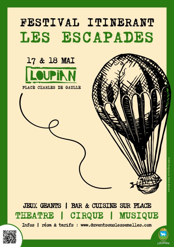 ⭐​Festival itinérant Les Escapades 🎪🎭🎸