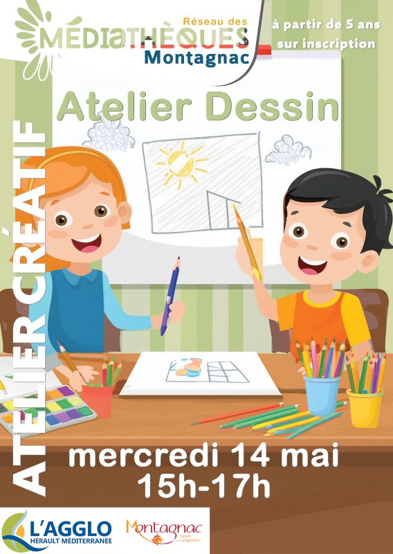 Un atelier où on dessine et où chacun s'exprime dans la créativité !