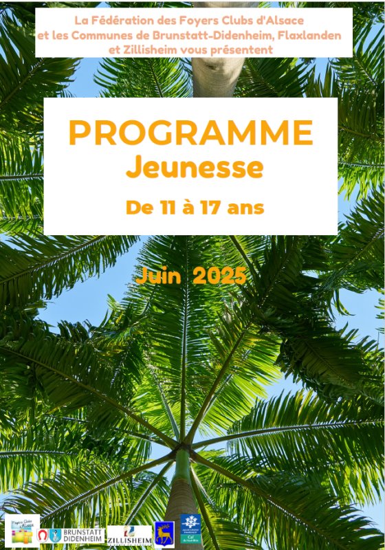 Programme jeunesse extrascolaire 11 - 17 ans Juin 2025