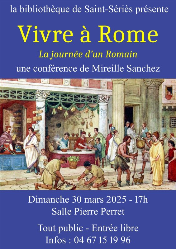 Conférence « Vivre à Rome , 30 mars