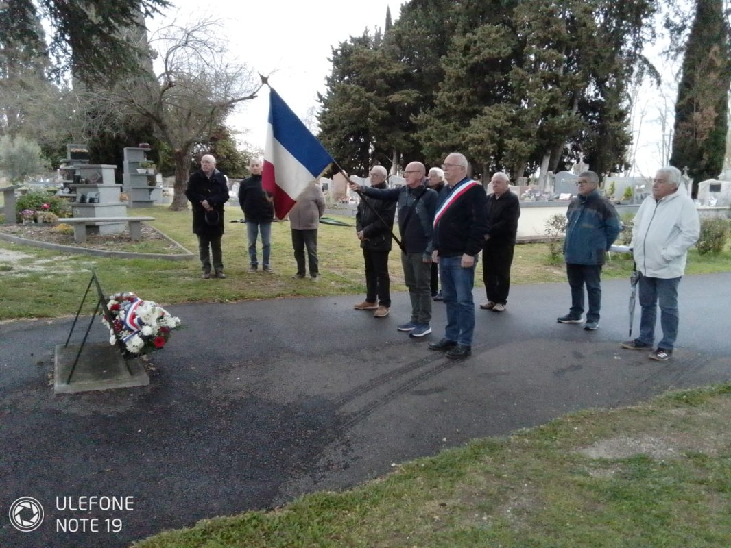 19 MARS : COMMEMORATION DES VICTIMES DE LA GUERRE D'ALGERIE