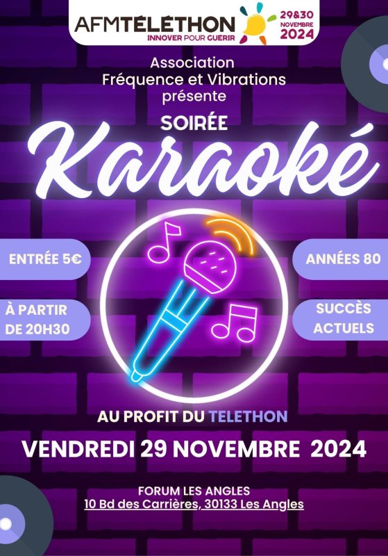 TELETHON  - SOIREE KARAOKE