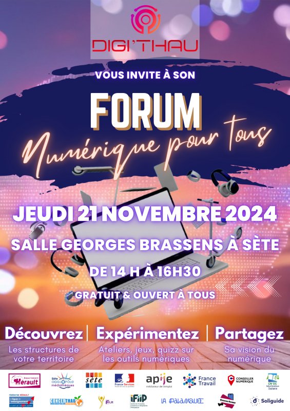 Forum numérique pour tous, jeudi 21 novembre