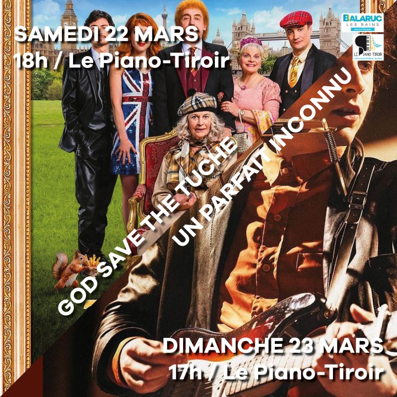 Séances cinéma du week-end au Piano-Tiroir