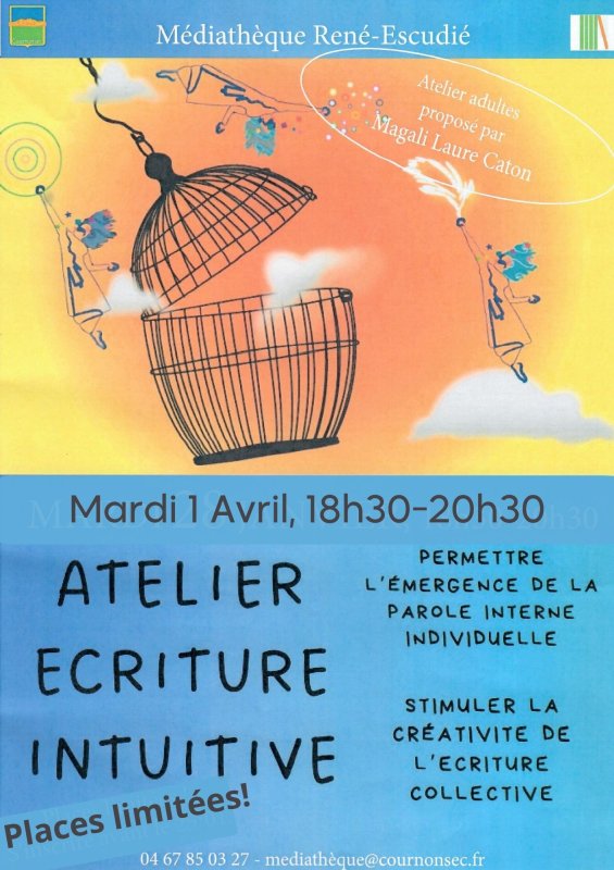 Atelier Ecriture intuitive avec Magali le 1°avril
