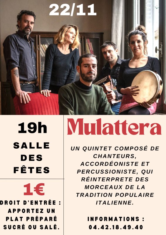 C'est ce vendredi : Mulattera (La Musicale)