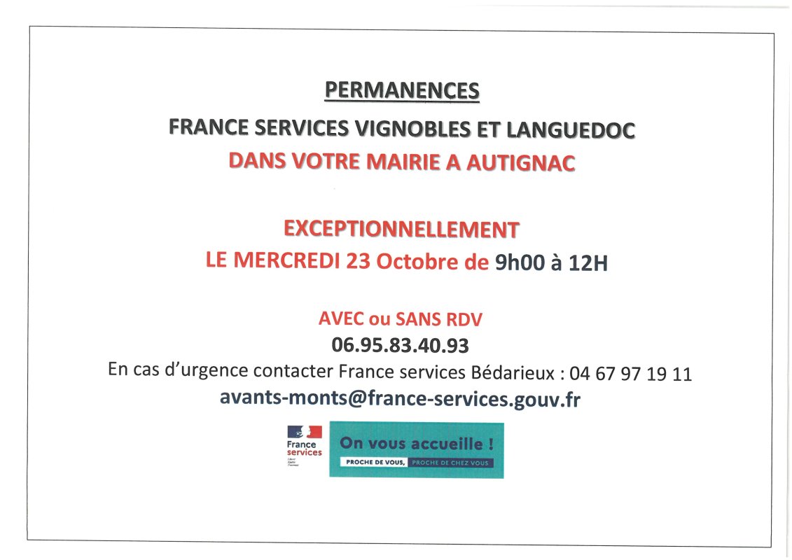 PERMANENCE FRANCE SERVICES