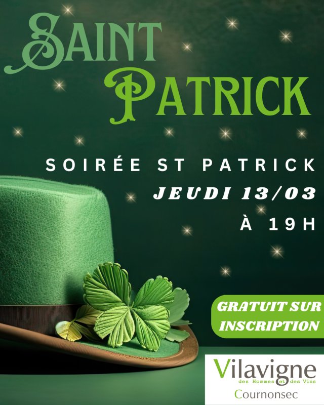 Vilavigne Cournonsec : soirée St Patrick